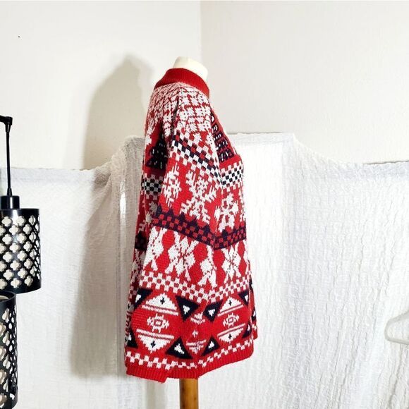 Michael Carrie High Neck "Ugly Christmas Sweater" Size M - Picture 4 of 12